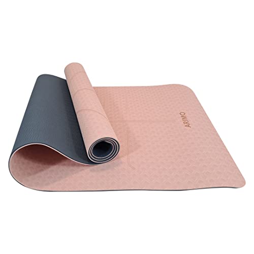 ARIMO Tapete Yoga Mat Antiderrapante TPE Ecológico Biodegradável Todos Os Tipos de Yoga/Pilates 181