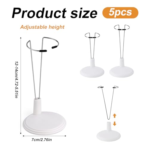BOXOB 5st Lightstick Ständer Kpop, Puppenständer Leuchtstab Halter Actionfiguren Ständer Actionfigur & Leuchtstab Stützgestell für Stray Kids/Ateez/Enhypen/Twice Leuchtstäbe und Minipuppen