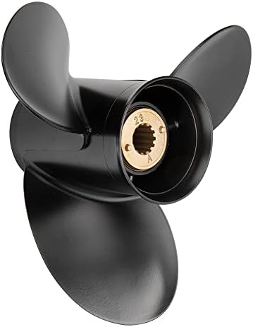 Jason Marine Upgrade 10 3/8 x 13 OEM Aluminum Outboard Propeller fit Mercury Engines 25-60HP, Ref No.48-73136A45, 13 Spline Tooth, RH (10 3/8 x 13)