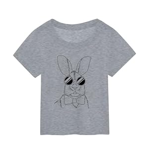 Generisch Sale Mädchen T-Shirt Kaninchen-Design