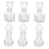 Design élégant : les bouteilles de vin transparentes ont une apparence élégante et unique, ajoutant une touche de sophistication à votre expérience de dégustation de vin et en faisant un incontournable pour les amateurs de vin, verre à boire en forme de cœur pour la saint-valentin, verre à whisky