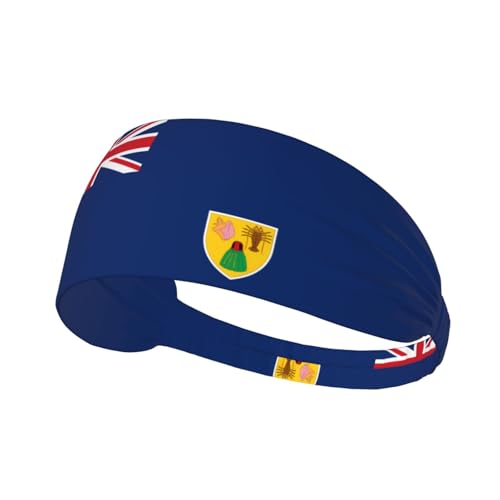 Turks and Caicos Islands Elastic Exercise Headband