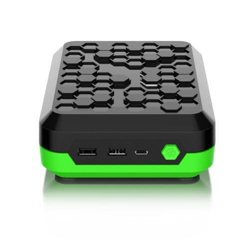 BuzzTV P6 PowerStation Media Hub with 16GB DDR4 RAM, Expandable NVMe Storage, Android 13, Dual Quad-Core Processors, Wireless AX and BT-500 Smart Remote