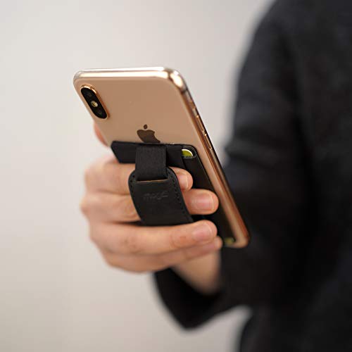 Étui de protection en cuir de qualité supérieure pour smartphone - Avec compartiment pour cartes de crédit - Pour homme et femme - Noir Cover