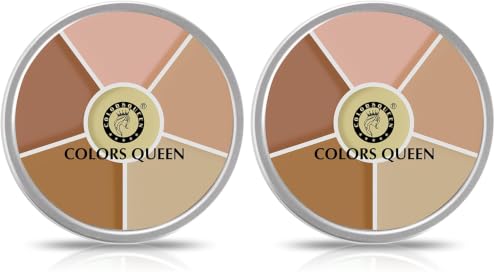 Image of Colors Queen Light Weight Multi-Purpose Matte Concealer Color Corrector Palette | Creamy Matte Finish, Easy to Blend Hydrating Formula | Long Lasting & Waterproof Concealer for Face Makeup (01)