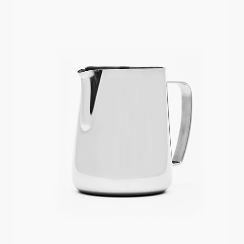 Barista Hustle Milk Pitcher – 600ml Polished Stainless Steel, Precision Spout & Handle Alignment, Internal Measurement Markings, Premium 304 Stainless Steel Milk Steaming Pitcher for Latte Art by BARISTA HUSTLE - Used condition - US$25.39