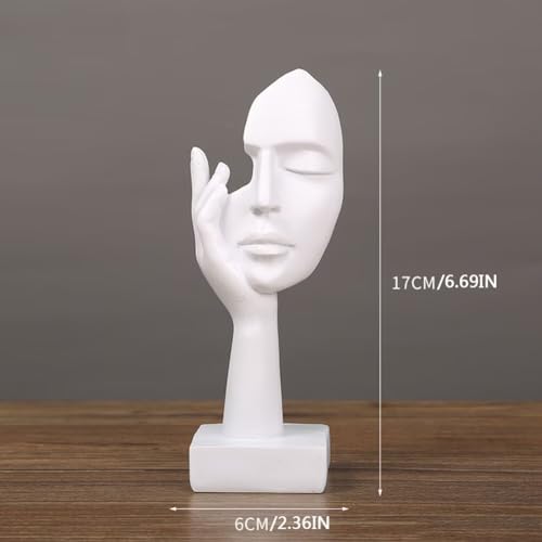 Estatua Abstracta Decorativa de Cara para Escritorio miniatura 6