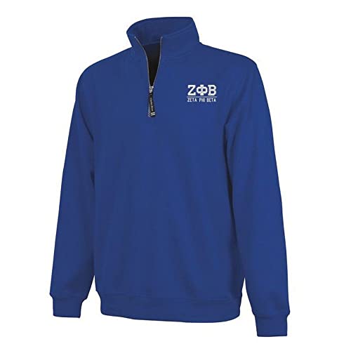 Greekgear Zeta Phi Beta Custom Fashion Pullover Large Royal Blue