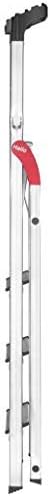 Hailo 8160-407 L60 safety ladder, 4 steps, multifunction tray, hinge protection, made in Germany