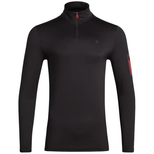 Spyder Men’s Active Shirt – Quarter Zip Long Sleeve Performance Pullover (S-XL)