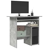 Peu encombrant et polyvalent : grâce au plateau compact de 80 x 45 cm, le bureau d'ordinateur s'adapte à tous les angles et offre beaucoup d'espace de rangement pour les classeurs tour PC et les livres, parfait pour les petits appartements, les chambres d'étudiant ou les bureaux grâce à l'étagère intégrée à droite