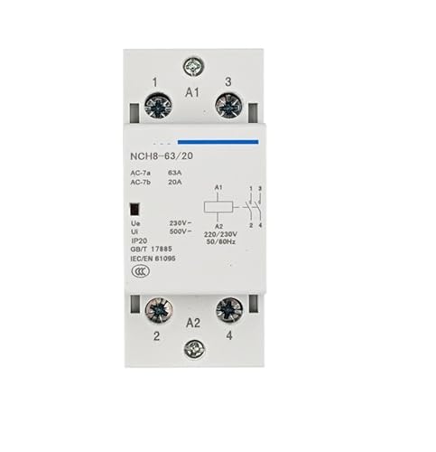 Contacteur AC 220V NCH8 petit relais monophasé à haute endurance thermique