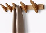 Garderobenhaken aus Eiche Massivholz – Garderobenleiste Holz...