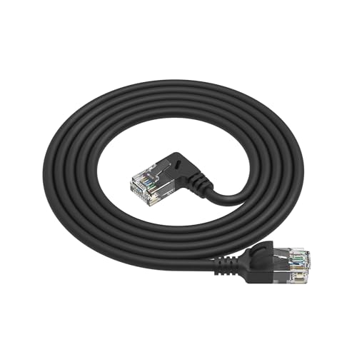 ACT CAT6A Network Cable 90° Angled Upwards, U/UTP LSZH LAN Cable Thin 3.6 mm Slimline - Image 2