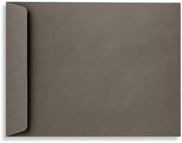 LUXPaper 9 x 12 Open End Envelopes | Peel & Press | Smoke Gray | 80lb. Text | 1,000 Qty