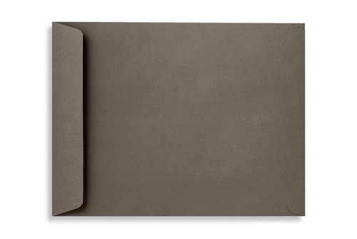 LUXPaper 9 x 12 Open End Envelopes | Peel & Press | Smoke Gray | 80lb. Text | 1,000 Qty
