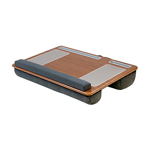 Image of Meta Furniture laptop Tray, Lap Desk, Cushion, Stand for Bed, Wrist Pad with Tablet & Phone Holder, Built-in Mouse Pad