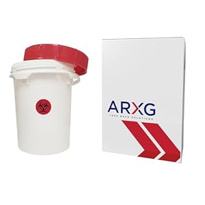 5gal (1PK) Mail-in Take Back Sharps Containers with Destruction Services for Safe & Environmentally-Responsible Needle Disposal | Home, Personal, Travel, and Professional Use