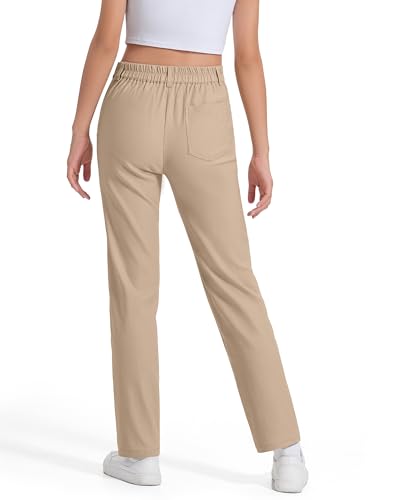 Image of Girls Uniform Pants Kids Dress Pants High Stretchy with Pockets