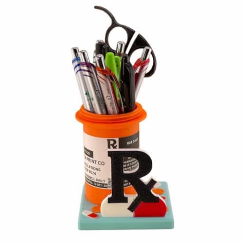 Amazon.com: Prescription Pill Bottle Desk Organizer - RX-Themed Pen ...