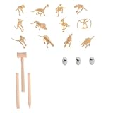 Jouets de dinosaures pour enfants : selon l'échelle originale du squelette des dinosaures, la véritable restauration des dinosaures, jouets de fouille de dinosaures