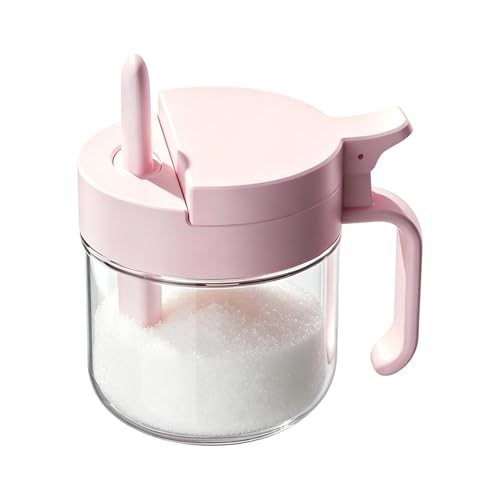 Generisch Airtight - Tarro de especias de con cuchara, de sal y azúcar, organizador de cocina para el hogar, cocina, camping, despensa, uso para