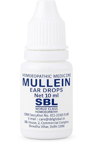 SBL Mullein Ear Drops Ear Infections Earache Effective Relief Ear Pain Swimmers Ear Excessive and Hardened Ear Wax | Ear Wax Removal Solution