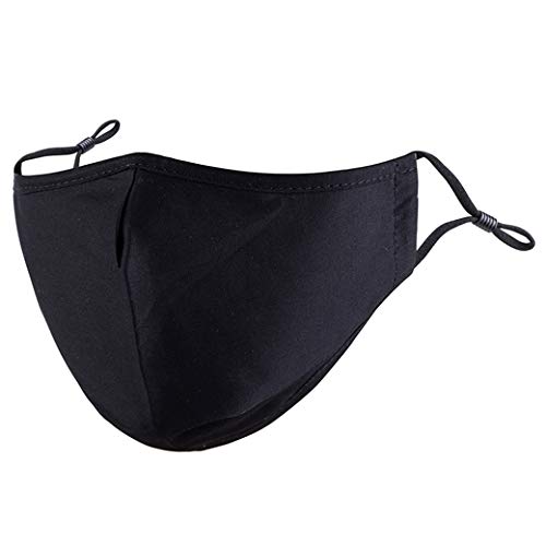 5Pack Kids Cotton Dustproof Reusable Washable Breathable【3 Layers】with Adjustable Metal Nose Bridge for Children with Filter Pocket with 6 Pcs Replacement Filters