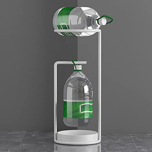 Porte-parapluie portable blanc avec bac collecteur d'eau