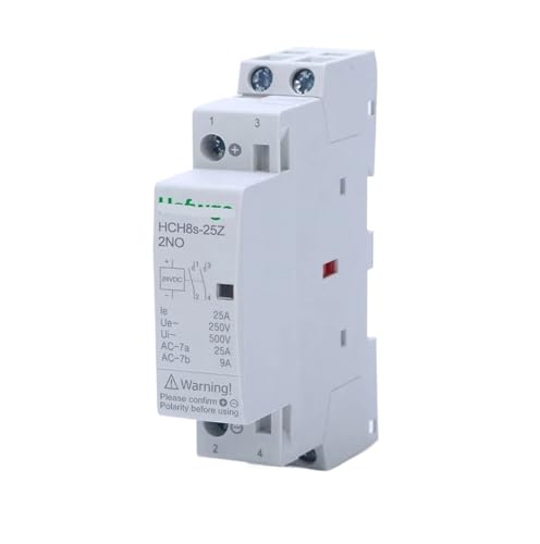 Contacteur DC HCH8s-25Z 2P 25A 2NO relais modulaire automatique 24V pour rail