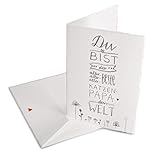 Mach dem allerbesten Katzenpapa zum Vatertag eine Freude - mit dieser schönen Grußkarte von Eine der Guten!