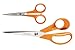 Produktbild Fiskars Classic Scheren-Set, Universalschere (21 cm) und Handarbeitsschere (13 cm), Rostfreie Stahl-Klinge/Kunststoff-Griffe, Orange, 1003031