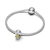 PANDORA Moments Disney 793749C01 Breloque en Forme de sepple de Blanche-Neige en Argent Sterling Compatible avec Les Bracelets Moments, 9,8x14,9x12,2 mm, Argent Sterling, Pas de gemme #1