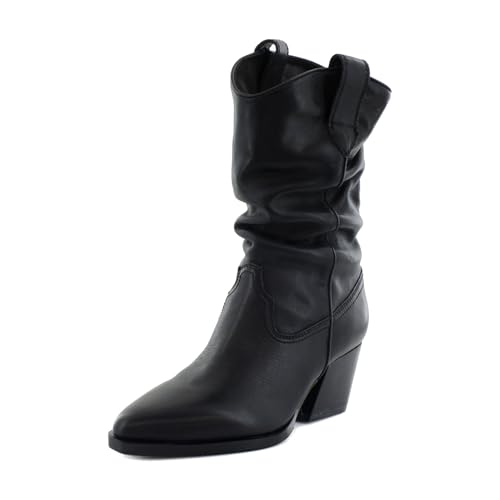 Bottines Taos Steve Madden femme en cuir noir pointure 35 36