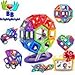 Magnetic Blocks Building Set for Kids - 64 Pc Set Intelligent Magnetic 3D Magnetic Tiles STEM Educational Building Construction Toys for Boys and Girls DELUXE SET with Storage Box
