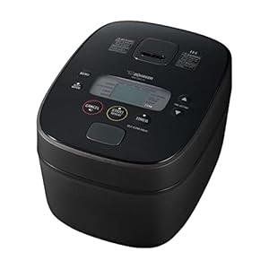Zojirushi NW-QAC10 Induction Rice Cooker and Warmer, 5.5 Cup Capacity, Black, 9.25 x 12.25 x 7.88