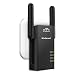 Produktbild Wodgreat WLAN Repeater WLAN Verstärker Router WiFi Booster Wireless Verstaerker 300Mbps/2,4Ghz, Dual Antenne 2 Ethernet Ports, Router/Repeater/AP Modus, Kompatibel zu Alles WLAN Geräten, Schwarz