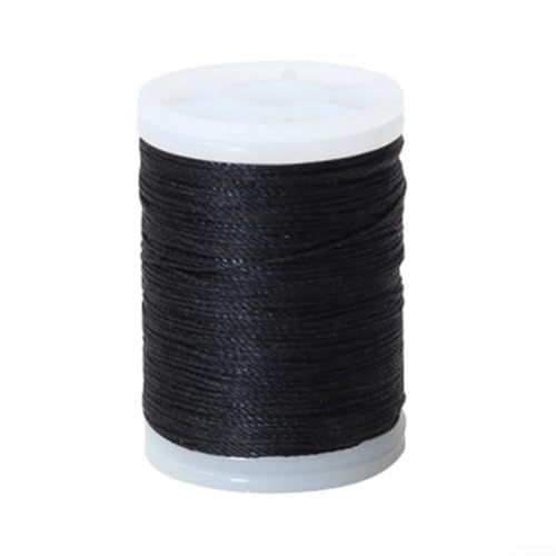 Hilo de nailon 400D para servir cuerda de arco de 120 m, cuerda fuerte con resistencia de 34 libras, ideal para cuerdas de arco, cometas y cuerdas de zapatero (negro)