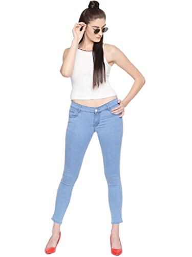 Image of HIGH Star Women Blue Slim-Fit Stretchable Jeans