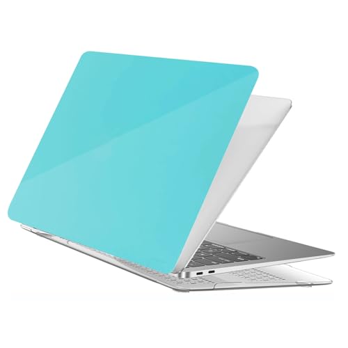 Funda MacBook Pro 16 azul en cuero para modelos A2991 A2780 A2485 con chip M4 M3 M2 M1 Pro Max