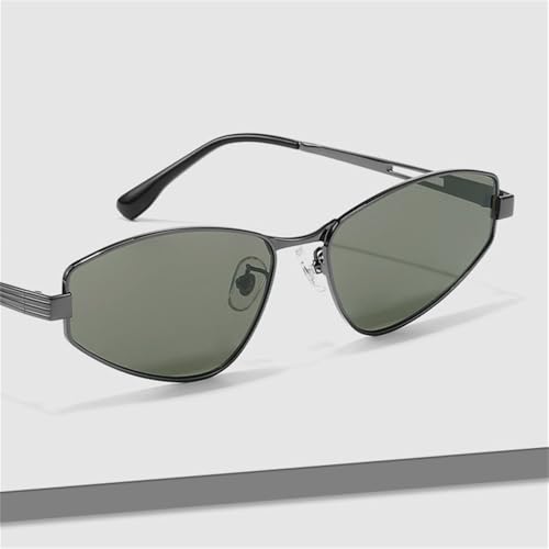 Lunettes de soleil polarisées en métal de haute qualité au fini rétro chic