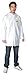 CONDOR 30C556 Disposable Shirt, Snap, White, L, PK12