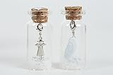 schutzengel glaswachsperlen engel anhänger Schutzengel Anhänger Karabiner TO GO im Glasfläschchen - 2 verschiedene Ausführungen