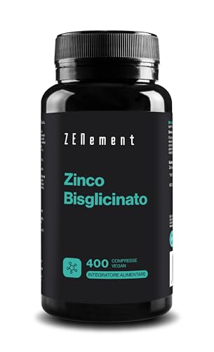 Zinco Integratore - 400 Compresse Bisglicinato Vegano