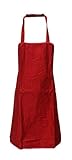 Trägerschürze rot Trägerschürze Latzschürze Schürze Grillschürze Baumwolle/Polyester rot