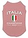 Italia 2021 Champions - Italy Futbol Soccer Dog Shirt (Mauve, Large)