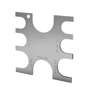 PEX Crimp Tool Go/No-Go Gauge, 3/8 In Replace for SharkBite Pipe Size Gauge Tool, Plumbing Crimping Tool Pex 23080