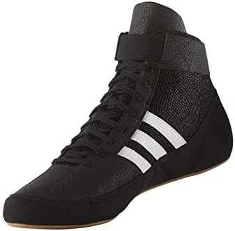 adidas Men's HVC Wrestling Shoe, Black/White, 8.5 | Image 1