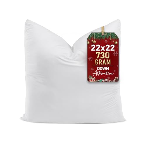 Utopia Bedding Throw Pillows (Set of 1, White) – 22 x...
