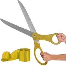 Ribbon Cutting Ceremony Kit Gold 25 Inch Giant Scissors for Ribbon Cutting Ceremony and Gold Scissors for Grand Opening Decorations for Special Events Inaugurations and Openings